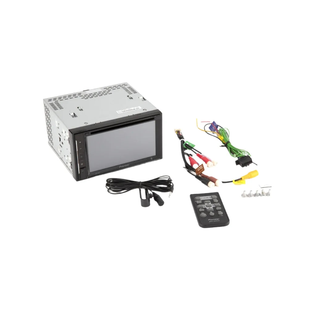 Grand / Kit Pioneer Bluetooth and Camera, AM for Installation DVD Din Stereo - Bundle with Backup Kit Double Car Multimedia Mounting Touchscreen, KIT2416 2001-2005 Pontiac Dash