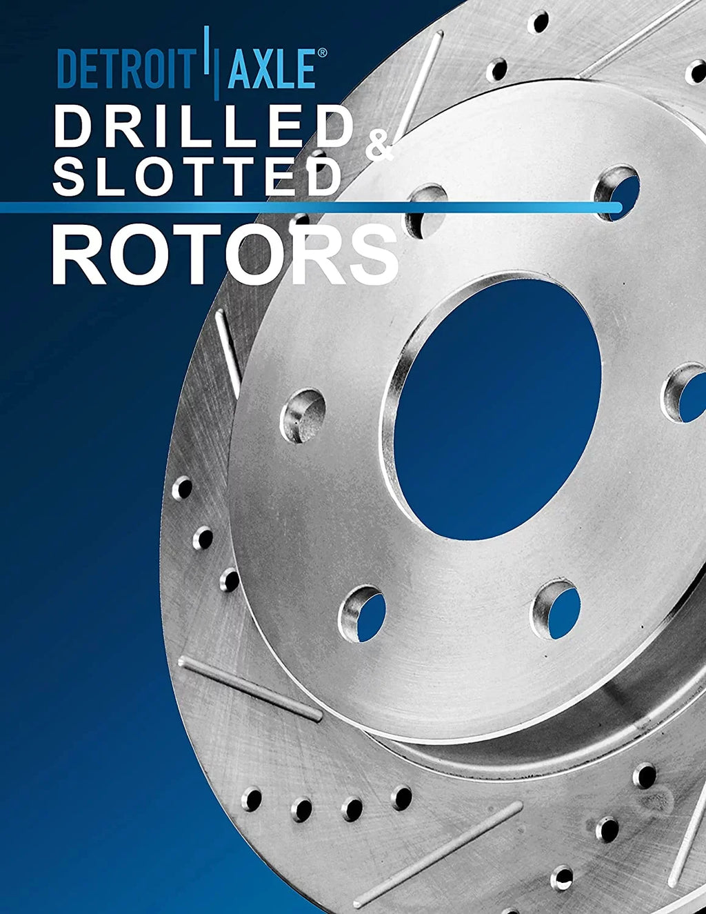 Brakes Slotted Ceramic 2013 2017 Axle Drilled 2015 Replacement and Ford Pads Rotors 2012-2020 - & F-150 Brake 2019 Front Detroit Disc 2014 Brake and 2018 Rear 2016 for Kit