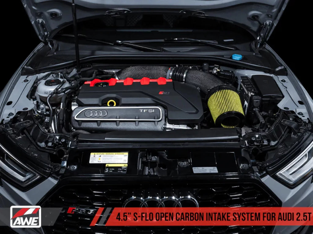 Fiber for Tuning RS3 TT RS Audi AWE Open Intake Carbon S-Flo 2660-15048 &