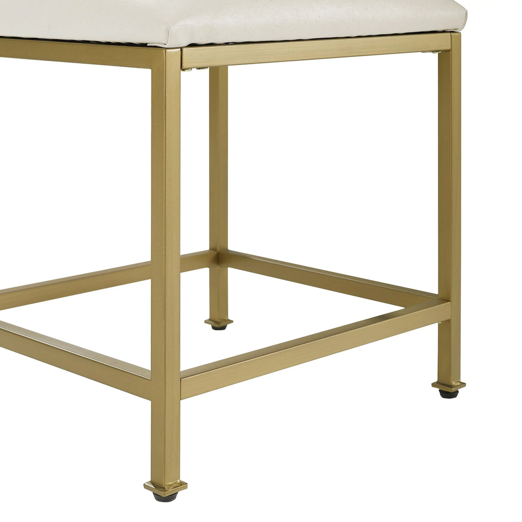 Vanity Aimee Gold Soft Stool
