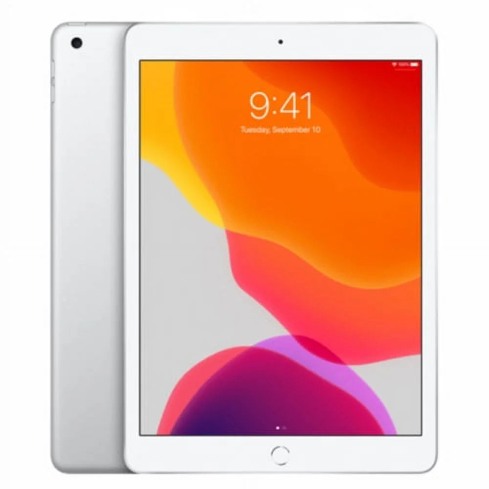(Refurbished) 32GB Apple Wi-Fi, 7th iPad - Restored Silver Gen 10.2"