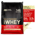 lb, Optimum Gold Standard Ice Whey 100% Servings 146 Nutrition, Protein Powder, Vanilla Cream, 9.98