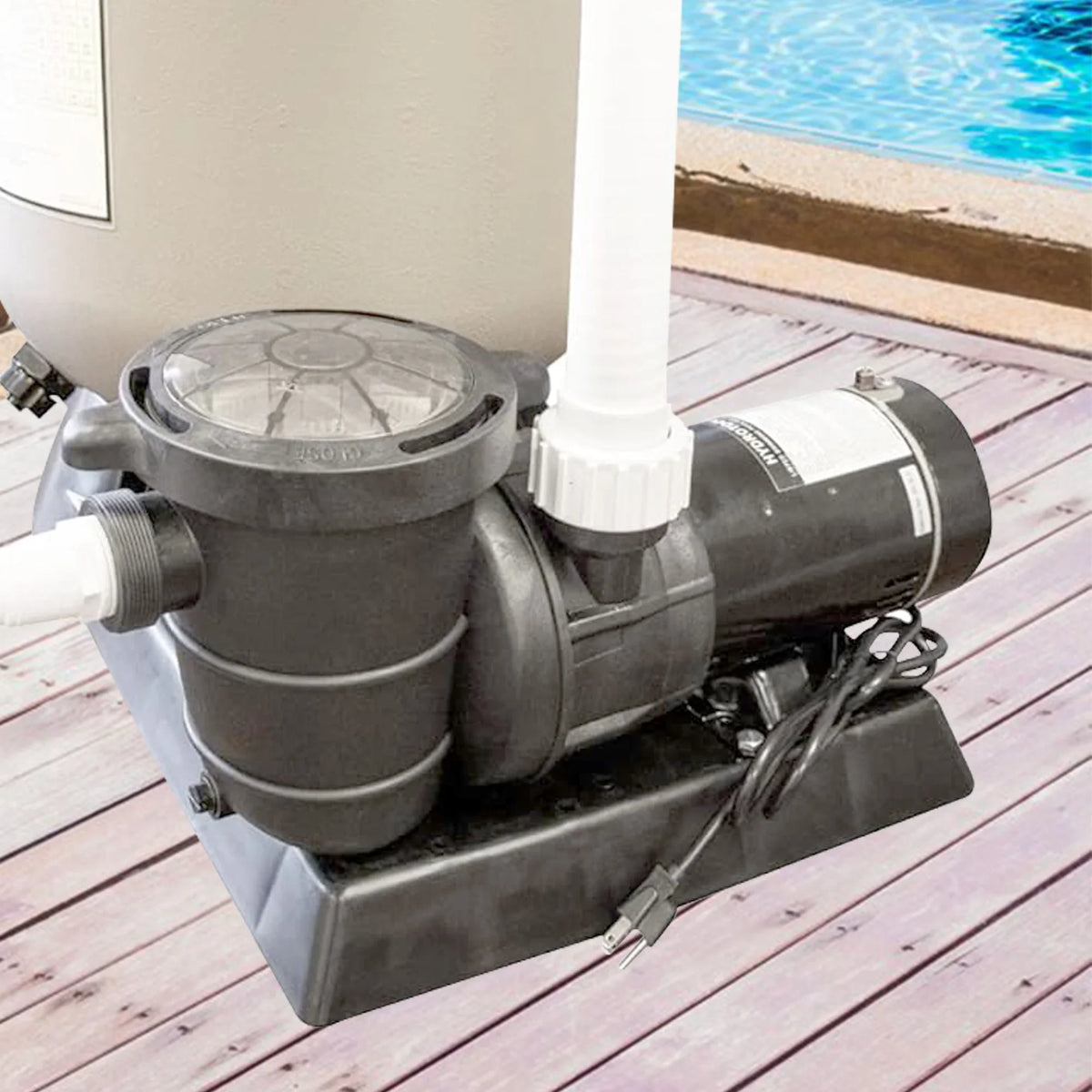 Pump Pool HydroTools Vertical Flo Hydro Discharge HP Swimming 0.75 Swimline