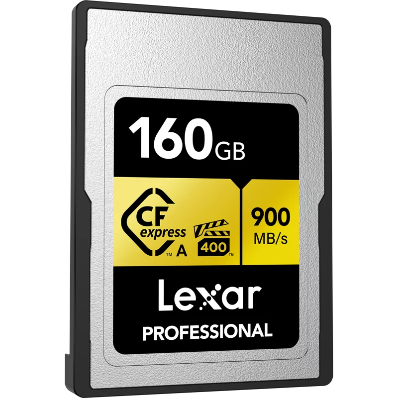 Reader Card, Memory A/SD Lexar (2-Pack) R900/W800 Gold Pro Lexar 3.2 Gen CFexpress 160GB A Type with Professional Bundle USB CFexpress Type 2x2