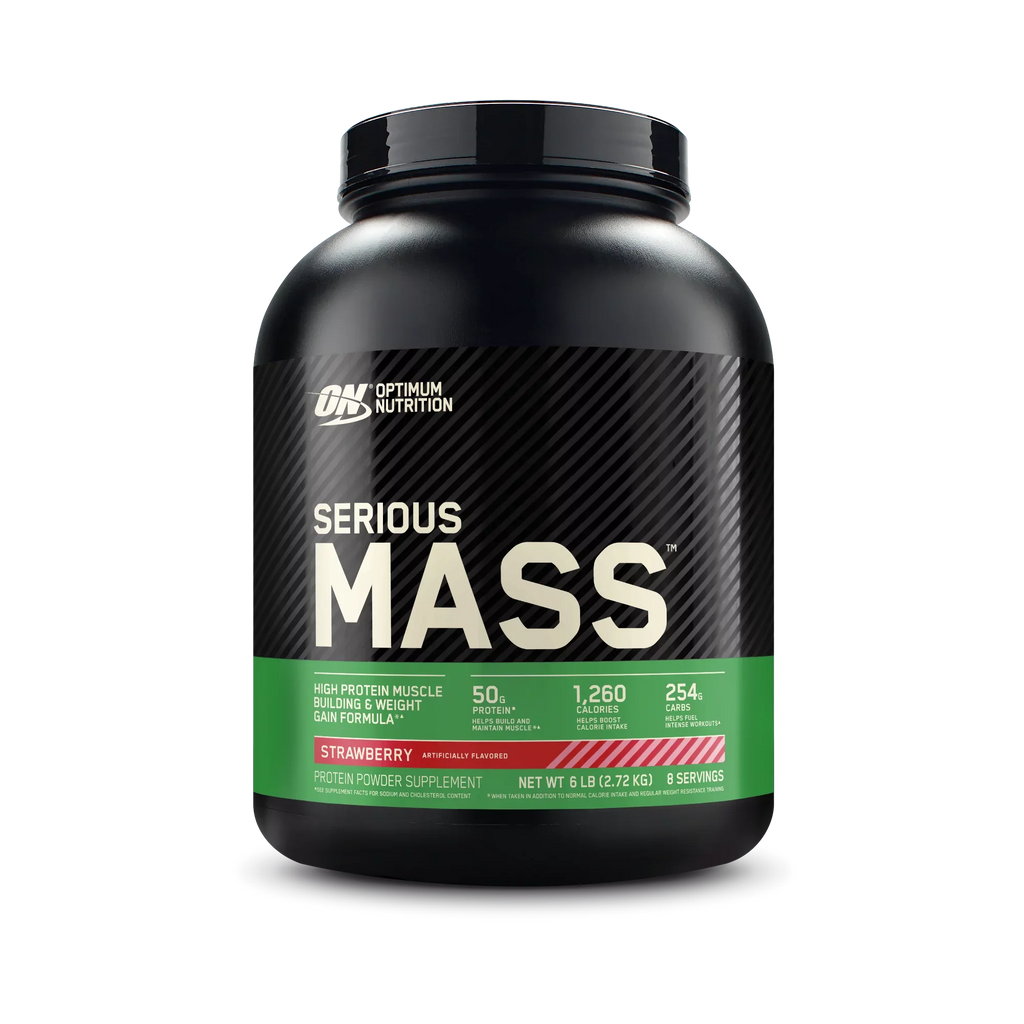 lb 6 Optimum High Weight Serious kg) Nutrition Mass, (2.72 Gain Protein Strawberry, Powder,