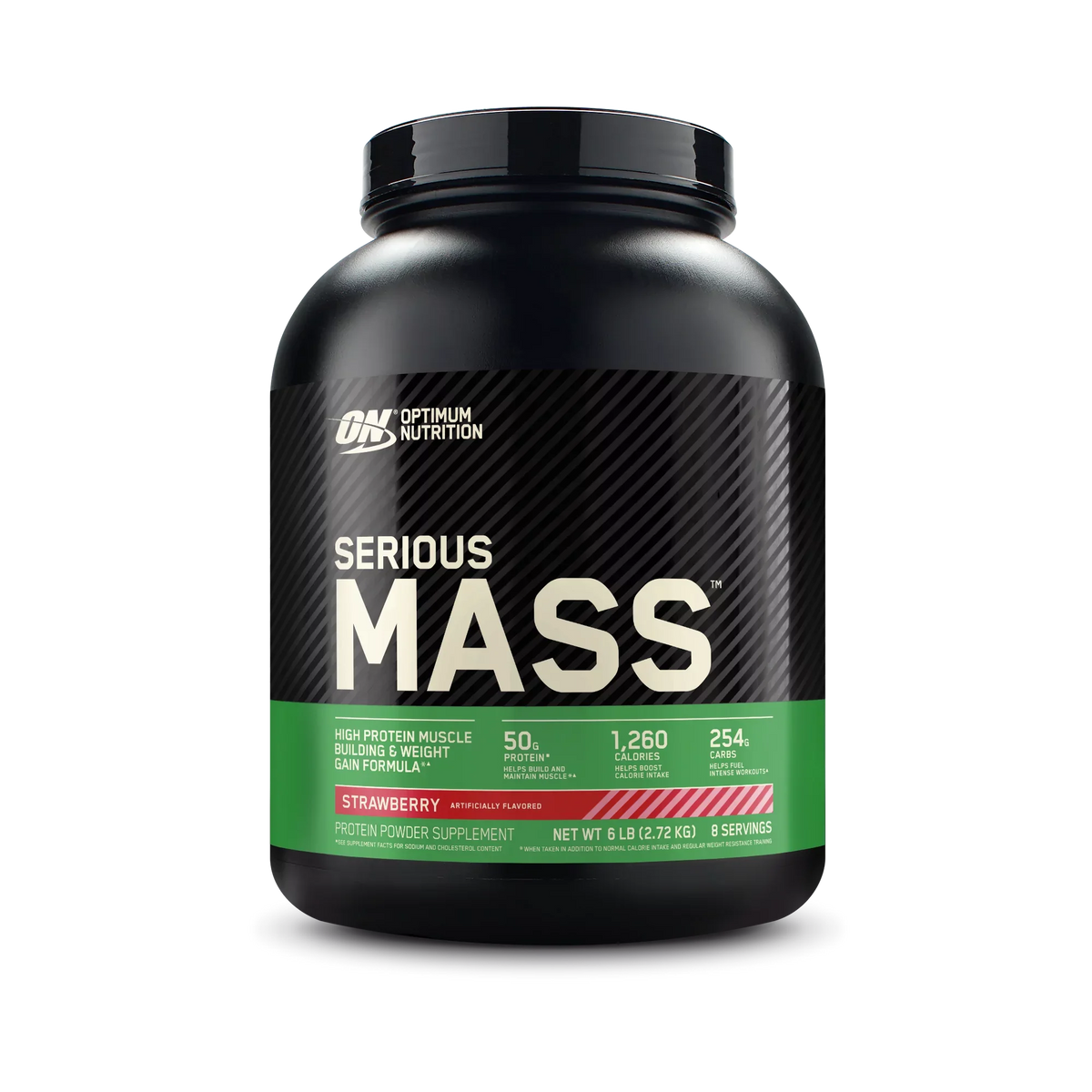 lb 6 Optimum High Weight Serious kg) Nutrition Mass, (2.72 Gain Protein Strawberry, Powder,