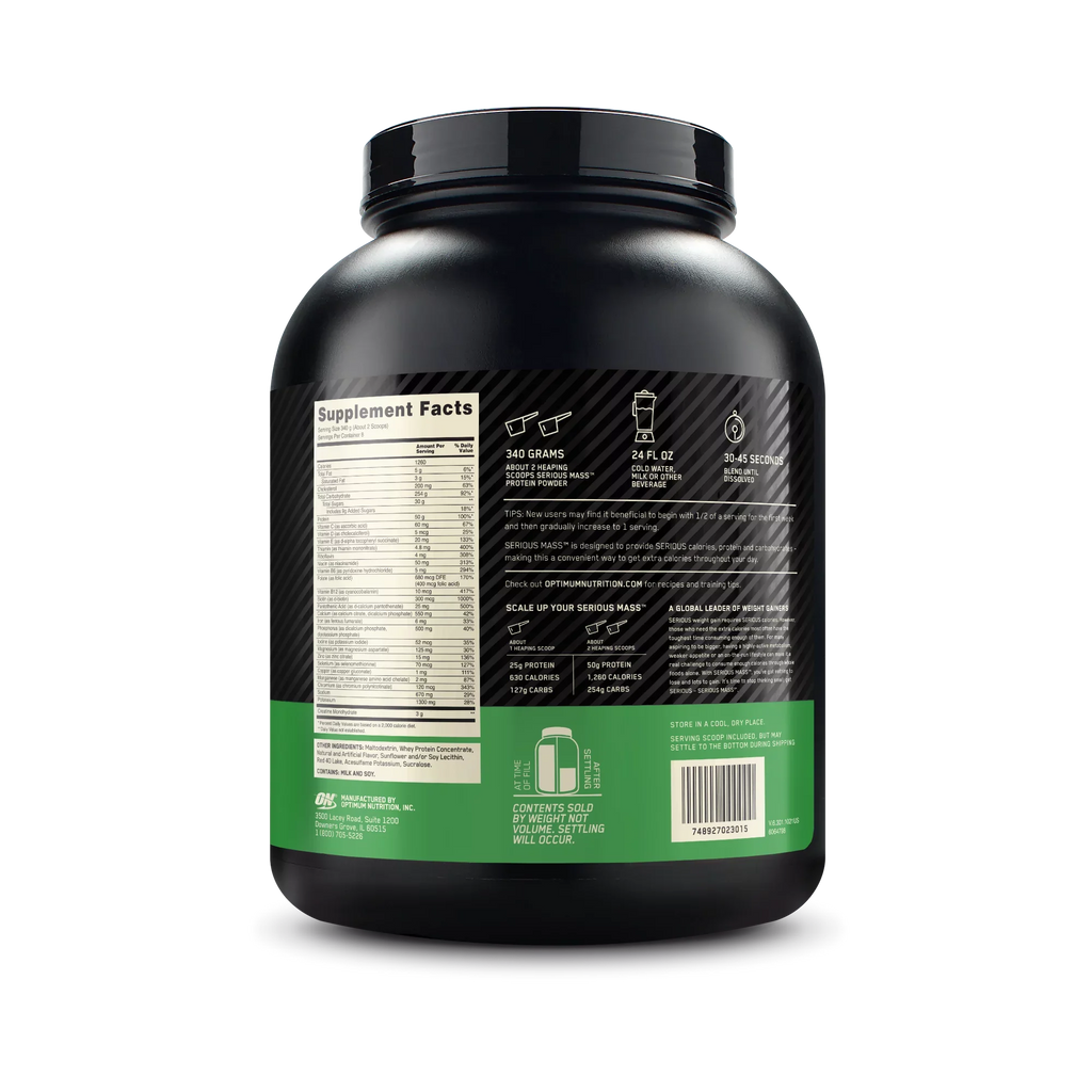 lb 6 Optimum High Weight Serious kg) Nutrition Mass, (2.72 Gain Protein Strawberry, Powder,