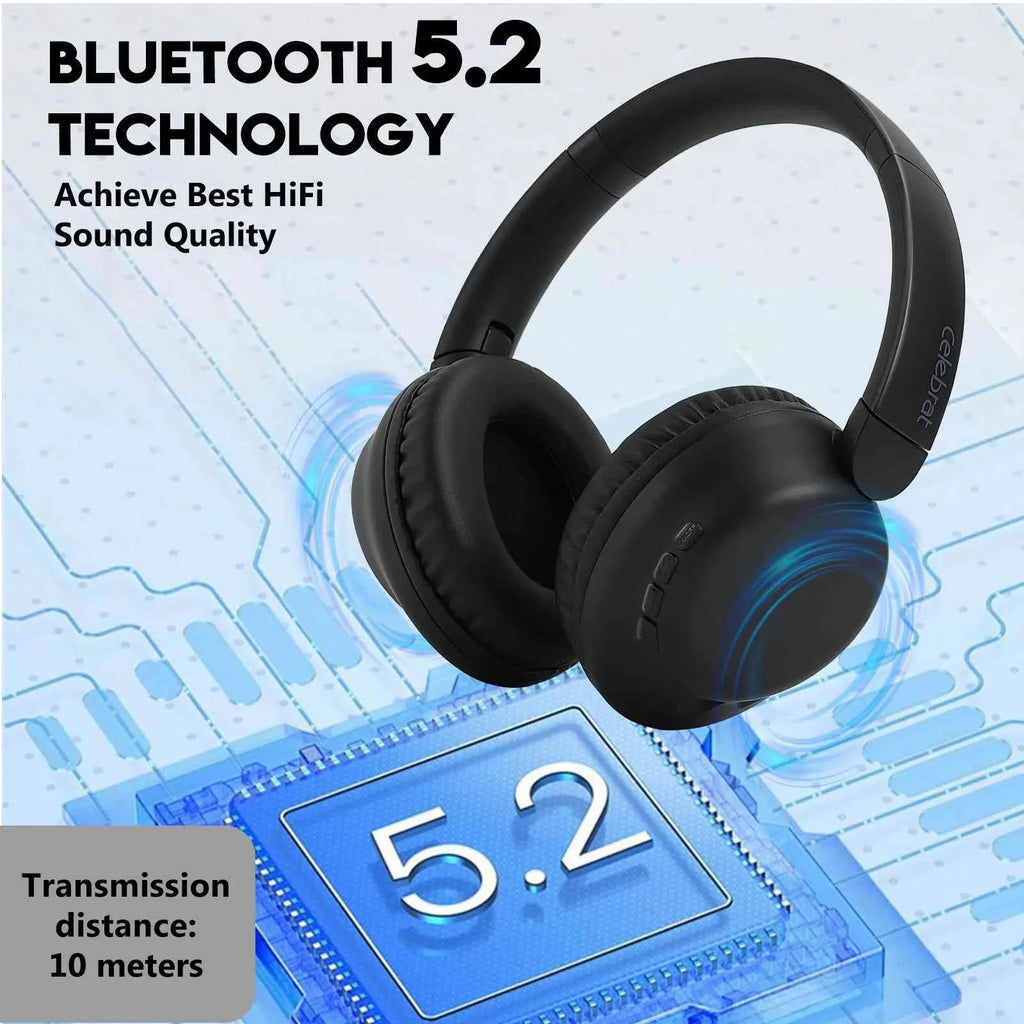 High 5G Comfort Over Voice Headphones UrbanX with Bluetooth Deep Resolution Pro ZTE Axon Superior UX35 Earphones with Support Call for Ear Mic Wireless The Stereo Audio, 30 Bass,