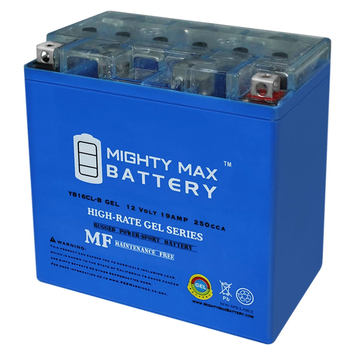 GEL YB16CL-B FZS, Battery Yamaha 12V VXR 19AH for VXS, 1800cc 09-12