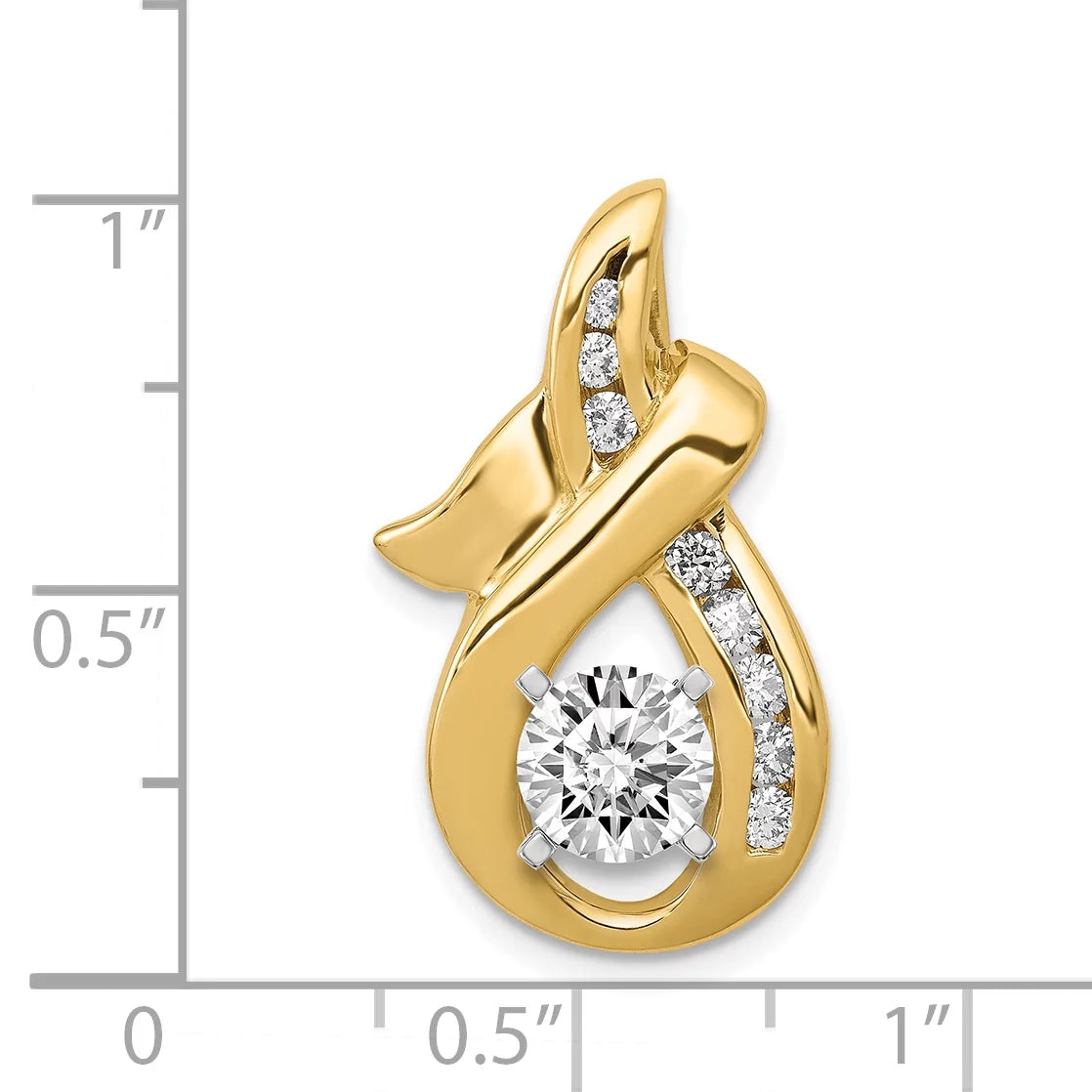 14k VS Semi-mount Peg Q-XS539VS Slide Diamond